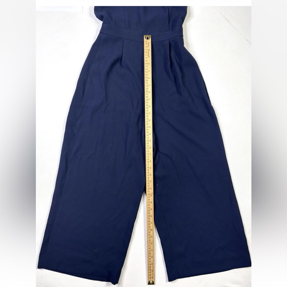 J.Crew Jumpsuit Women’s 0 Navy Sleeveless Ruffle Baggy - Picture 6 of 13
